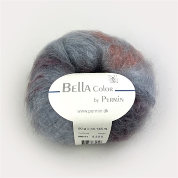 BELLA Color by Permin-883171 grå-rust-bordeaux